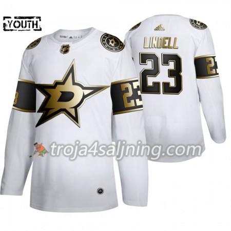 Dallas Stars tröja Esa Lindell 23 2019-2020 Adidas Golden Edition Vit Authentic - NHL Tröjor Barn